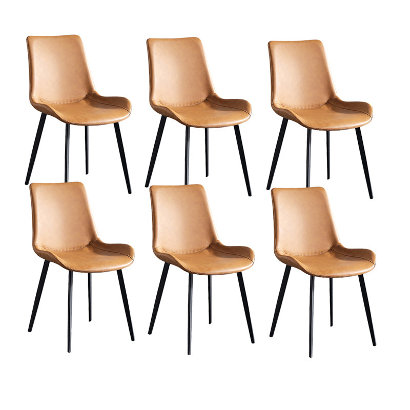 Silla de brazo sin brazo tapizado industrial Parsons parsons traseros con base de metal