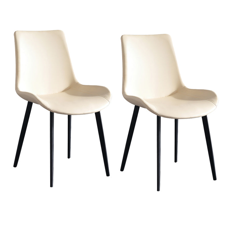 Silla de brazo sin brazo tapizado industrial Parsons parsons traseros con base de metal