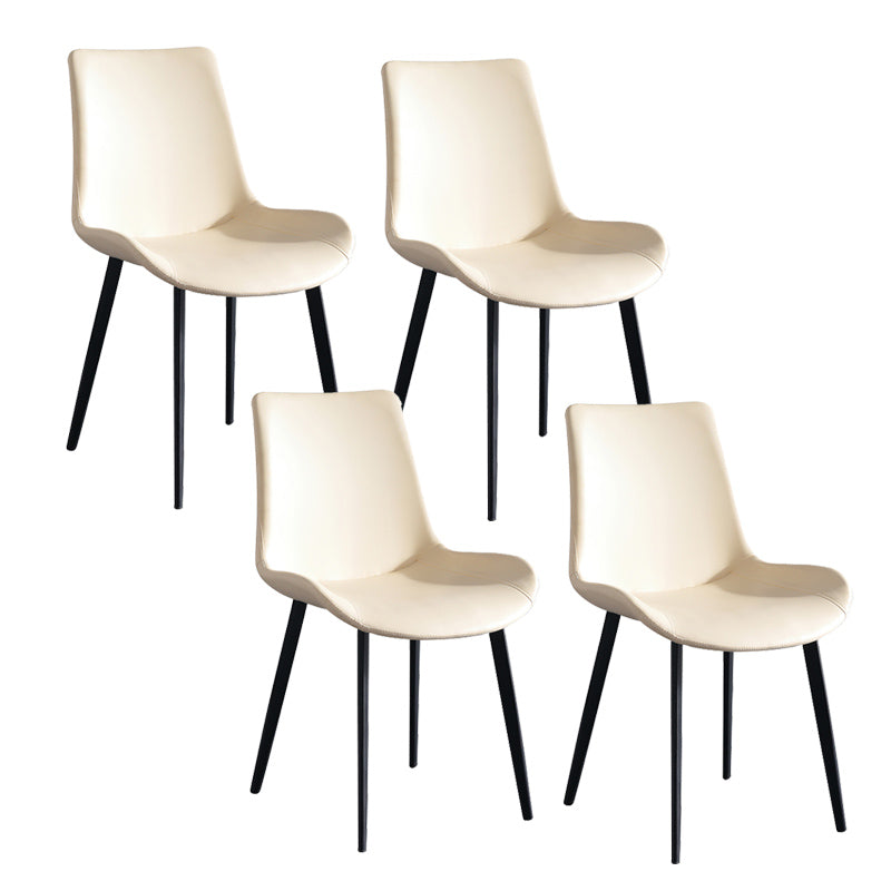 Silla de brazo sin brazo tapizado industrial Parsons parsons traseros con base de metal