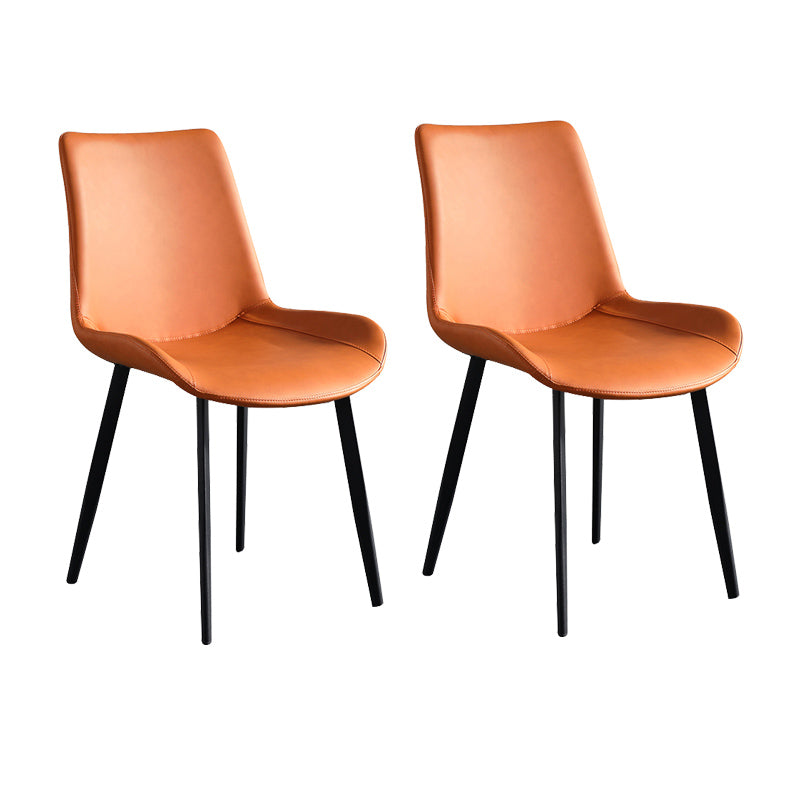 Silla de brazo sin brazo tapizado industrial Parsons parsons traseros con base de metal