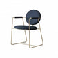 Contemporary Style Arm Chair Home Upholstered Chair with Metal Base