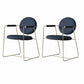 Contemporary Style Arm Chair Home Upholstered Chair with Metal Base