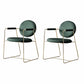 Contemporary Style Arm Chair Home Upholstered Chair with Metal Base