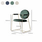 Contemporary Style Arm Chair Home Upholstered Chair with Metal Base
