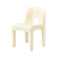 Modern Open Back Side Chair Plastic Indoor Armless Chair for Dining Room Bedroom