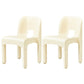 Modern Open Back Side Chair Plastic Indoor Armless Chair for Dining Room Bedroom