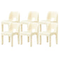 Modern Open Back Side Chair Plastic Indoor Armless Chair for Dining Room Bedroom