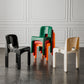 Modern Open Back Side Chair Plastic Indoor Armless Chair for Dining Room Bedroom
