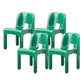 Modern Open Back Side Chair Plastic Indoor Armless Chair for Dining Room Bedroom