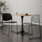 Contemporary Style Armless Chair Plastic Dining Chair with Metal Base