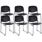 Contemporary Style Armless Chair Plastic Dining Chair with Metal Base