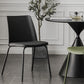 Modern Solid Back Side Chair Plastic Upholstered Armless Chair for Dining Room Clearhalo 'Dining Chairs' 'Dining Tables & Seating' 'dining_chair' 'furn' 'furn_dining_chair' 'Furniture' 'Kitchen & Dining Furniture' 6103996