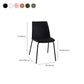 Modern Solid Back Side Chair Plastic Upholstered Armless Chair for Dining Room Clearhalo 'Dining Chairs' 'Dining Tables & Seating' 'dining_chair' 'furn' 'furn_dining_chair' 'Furniture' 'Kitchen & Dining Furniture' 6104014