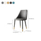 Glam Upholstered Dining Side Chair Faux Leather and Metal Dining Chair Clearhalo 'Dining Chairs' 'Dining Tables & Seating' 'dining_chair' 'furn' 'furn_dining_chair' 'Furniture' 'Kitchen & Dining Furniture' 6104052