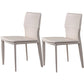 Designer Style Armless Chair Leather Upholstered Indoor Chair for Restaurant White 2 Piece Set Clearhalo 'Dining Chairs' 'Dining Tables & Seating' 'dining_chair' 'furn' 'furn_dining_chair' 'Furniture' 'Kitchen & Dining Furniture' 6104054