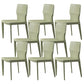 Designer Style Armless Chair Leather Upholstered Indoor Chair for Restaurant Green 8 Piece Set Clearhalo 'Dining Chairs' 'Dining Tables & Seating' 'dining_chair' 'furn' 'furn_dining_chair' 'Furniture' 'Kitchen & Dining Furniture' 6104078