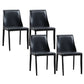 Contemporary Dining Room Chair Faux Leather Dining Chair for Home Black 4 Piece Set Clearhalo 'Dining Chairs' 'Dining Tables & Seating' 'dining_chair' 'furn' 'furn_dining_chair' 'Furniture' 'Kitchen & Dining Furniture' 6104082