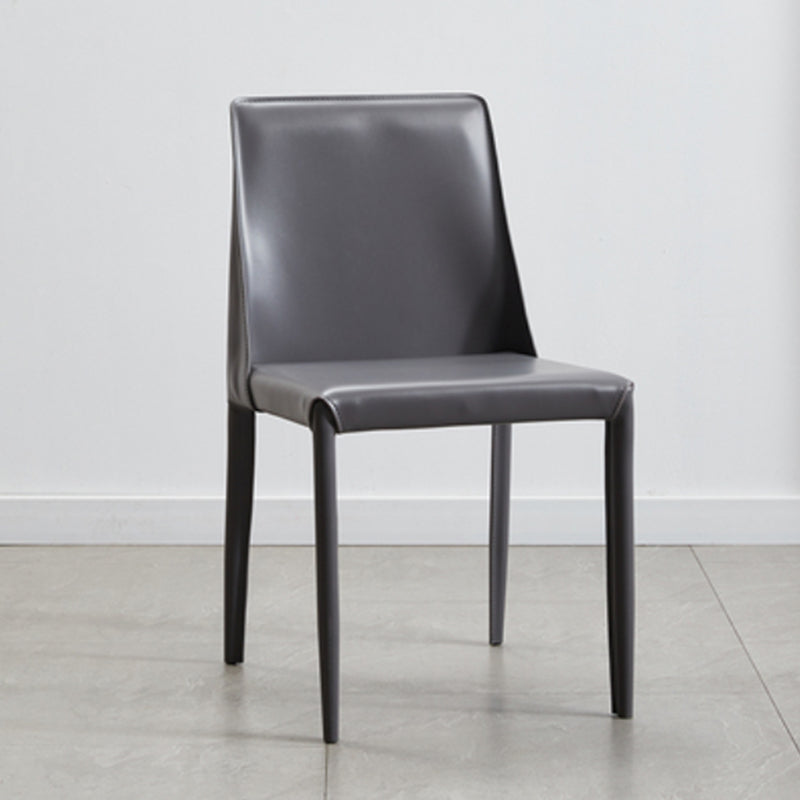 Contemporary Dining Room Chair Faux Leather Dining Chair for Home Clearhalo 'Dining Chairs' 'Dining Tables & Seating' 'dining_chair' 'furn' 'furn_dining_chair' 'Furniture' 'Kitchen & Dining Furniture' 6104083