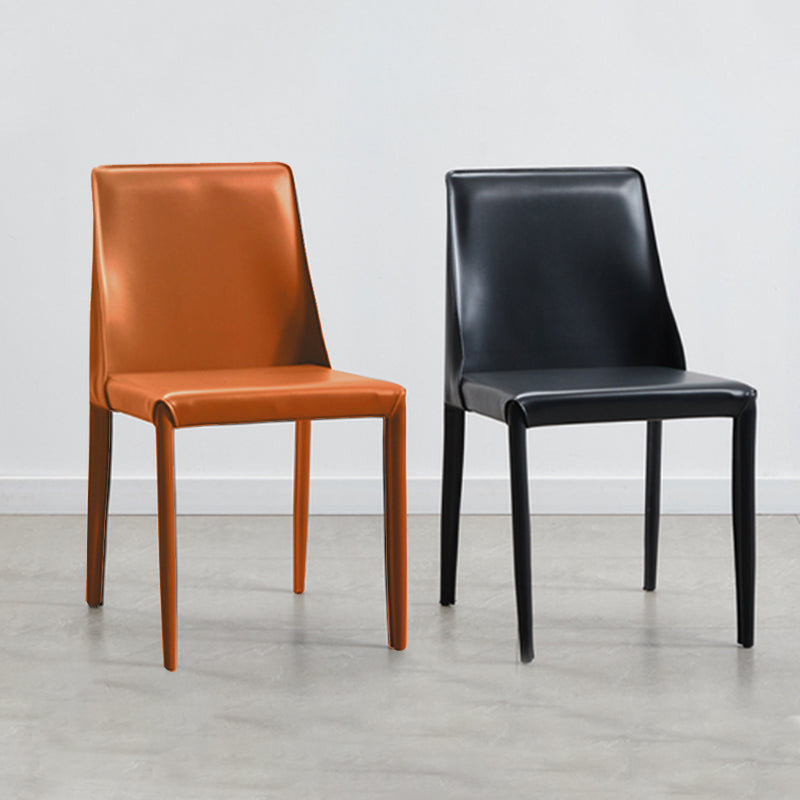 Contemporary Dining Room Chair Faux Leather Dining Chair for Home Clearhalo 'Dining Chairs' 'Dining Tables & Seating' 'dining_chair' 'furn' 'furn_dining_chair' 'Furniture' 'Kitchen & Dining Furniture' 6104085