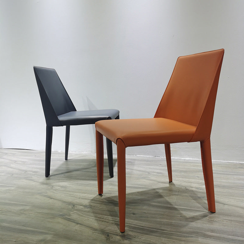 Contemporary Dining Room Chair Faux Leather Dining Chair for Home Clearhalo 'Dining Chairs' 'Dining Tables & Seating' 'dining_chair' 'furn' 'furn_dining_chair' 'Furniture' 'Kitchen & Dining Furniture' 6104086