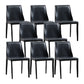 Contemporary Dining Room Chair Faux Leather Dining Chair for Home Black 8 Piece Set Clearhalo 'Dining Chairs' 'Dining Tables & Seating' 'dining_chair' 'furn' 'furn_dining_chair' 'Furniture' 'Kitchen & Dining Furniture' 6104087