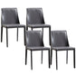 Contemporary Dining Room Chair Faux Leather Dining Chair for Home Grey 4 Piece Set Clearhalo 'Dining Chairs' 'Dining Tables & Seating' 'dining_chair' 'furn' 'furn_dining_chair' 'Furniture' 'Kitchen & Dining Furniture' 6104091