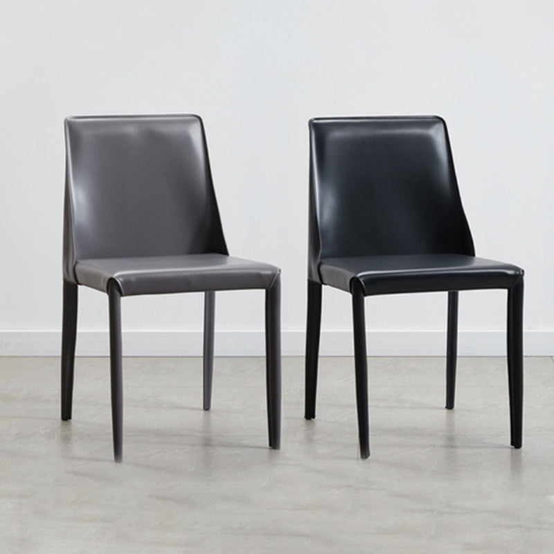 Contemporary Dining Room Chair Faux Leather Dining Chair for Home Clearhalo 'Dining Chairs' 'Dining Tables & Seating' 'dining_chair' 'furn' 'furn_dining_chair' 'Furniture' 'Kitchen & Dining Furniture' 6104099