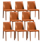 Contemporary Dining Room Chair Faux Leather Dining Chair for Home Orange 8 Piece Set Clearhalo 'Dining Chairs' 'Dining Tables & Seating' 'dining_chair' 'furn' 'furn_dining_chair' 'Furniture' 'Kitchen & Dining Furniture' 6104102