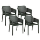 Designer Style Arm Chair Plastic Cross Back Side Chair for Restaurant