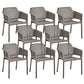 Designer Style Arm Chair Plastic Cross Back Side Chair for Restaurant