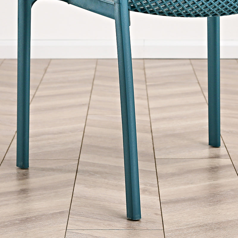 Designer Style Arm Chair Plastic Cross Back Side Chair for Restaurant Clearhalo 'Dining Chairs' 'Dining Tables & Seating' 'dining_chair' 'furn' 'furn_dining_chair' 'Furniture' 'Kitchen & Dining Furniture' 6104122