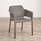 Designer Style Arm Chair Plastic Cross Back Side Chair for Restaurant