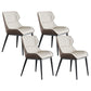 Upholstered Dining Chair Faux Leather and Metal Dining Room Chair Beige Coffee 4 Piece Set Clearhalo 'Dining Chairs' 'Dining Tables & Seating' 'dining_chair' 'furn' 'furn_dining_chair' 'Furniture' 'Kitchen & Dining Furniture' 6104145