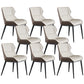 Upholstered Dining Chair Faux Leather and Metal Dining Room Chair Beige Coffee 8 Piece Set Clearhalo 'Dining Chairs' 'Dining Tables & Seating' 'dining_chair' 'furn' 'furn_dining_chair' 'Furniture' 'Kitchen & Dining Furniture' 6104148
