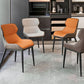 Upholstered Dining Chair Faux Leather and Metal Dining Room Chair Clearhalo 'Dining Chairs' 'Dining Tables & Seating' 'dining_chair' 'furn' 'furn_dining_chair' 'Furniture' 'Kitchen & Dining Furniture' 6104158