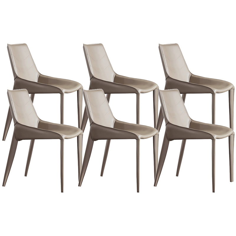 Contemporary Upholstered Dining Chairs Faux Leather Dining Room Chair