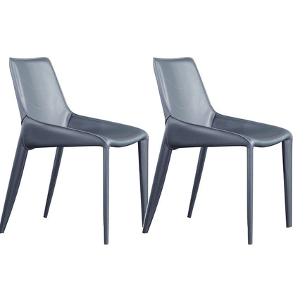 Contemporary Upholstered Dining Chairs Faux Leather Dining Room Chair