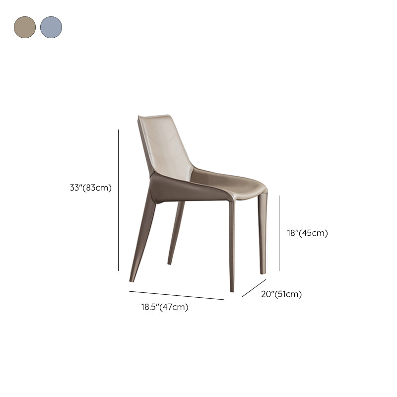 Contemporary Upholstered Dining Chairs Faux Leather Dining Room Chair