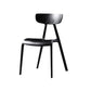 Nordic Open Back Side Chair Plastic Indoor Armless Chair for Dining Room Black 1 Piece Clearhalo 'Dining Chairs' 'Dining Tables & Seating' 'dining_chair' 'furn' 'furn_dining_chair' 'Furniture' 'Kitchen & Dining Furniture' 6104229