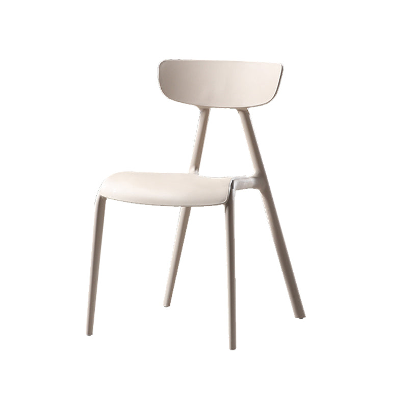 Nordic Open Back Side Chair Plastic Indoor Armless Chair for Dining Room Clearhalo 'Dining Chairs' 'Dining Tables & Seating' 'dining_chair' 'furn' 'furn_dining_chair' 'Furniture' 'Kitchen & Dining Furniture' 6104236