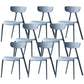 Nordic Open Back Side Chair Plastic Indoor Armless Chair for Dining Room Blue 8 Piece Set Clearhalo 'Dining Chairs' 'Dining Tables & Seating' 'dining_chair' 'furn' 'furn_dining_chair' 'Furniture' 'Kitchen & Dining Furniture' 6104261
