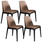 Industrial Dining Side Chair Upholstered Dining Accent Chair Black-Brown 4 Piece Set Clearhalo 'Dining Chairs' 'Dining Tables & Seating' 'dining_chair' 'furn' 'furn_dining_chair' 'Furniture' 'Kitchen & Dining Furniture' 6104290