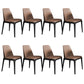 Industrial Dining Side Chair Upholstered Dining Accent Chair Black-Brown 8 Piece Set Clearhalo 'Dining Chairs' 'Dining Tables & Seating' 'dining_chair' 'furn' 'furn_dining_chair' 'Furniture' 'Kitchen & Dining Furniture' 6104294