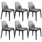 Industrial Dining Side Chair Upholstered Dining Accent Chair Black-Gray 6 Piece Set Clearhalo 'Dining Chairs' 'Dining Tables & Seating' 'dining_chair' 'furn' 'furn_dining_chair' 'Furniture' 'Kitchen & Dining Furniture' 6104304