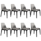 Industrial Dining Side Chair Upholstered Dining Accent Chair Black-Gray 8 Piece Set Clearhalo 'Dining Chairs' 'Dining Tables & Seating' 'dining_chair' 'furn' 'furn_dining_chair' 'Furniture' 'Kitchen & Dining Furniture' 6104305
