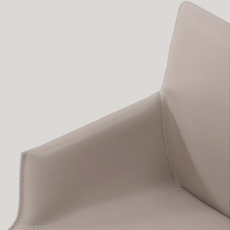 Contemporary Arm Dining Chairs Faux Leather Low Back Side Chair Clearhalo 'Dining Chairs' 'Dining Tables & Seating' 'dining_chair' 'furn' 'furn_dining_chair' 'Furniture' 'Kitchen & Dining Furniture' 6104320