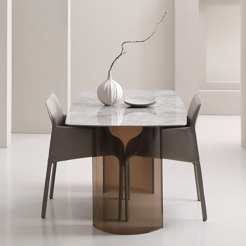 Contemporary Arm Dining Chairs Faux Leather Low Back Side Chair Clearhalo 'Dining Chairs' 'Dining Tables & Seating' 'dining_chair' 'furn' 'furn_dining_chair' 'Furniture' 'Kitchen & Dining Furniture' 6104329