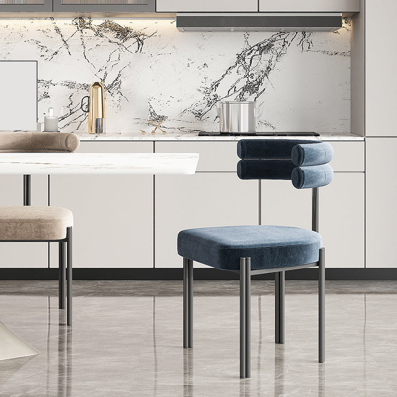 Upholstered Dining Room Chair Modern Open Back Dining Side Chair