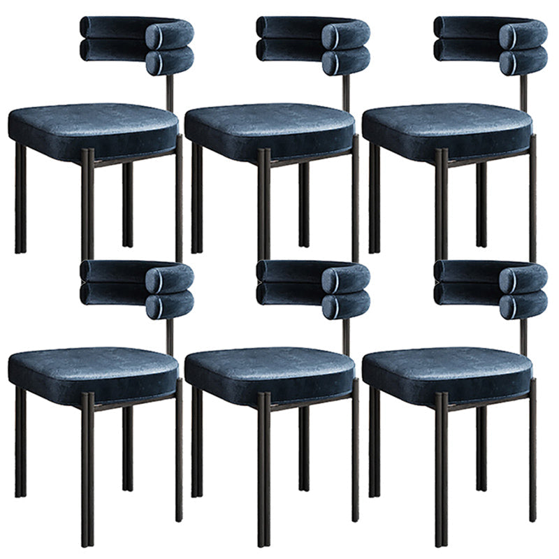 Upholstered Dining Room Chair Modern Open Back Dining Side Chair