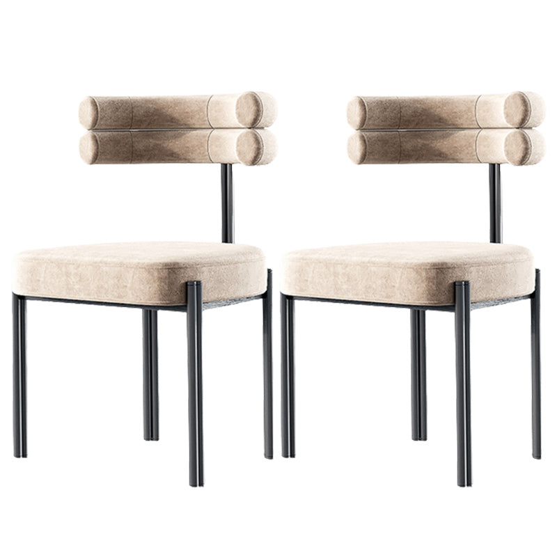 Upholstered Dining Room Chair Modern Open Back Dining Side Chair